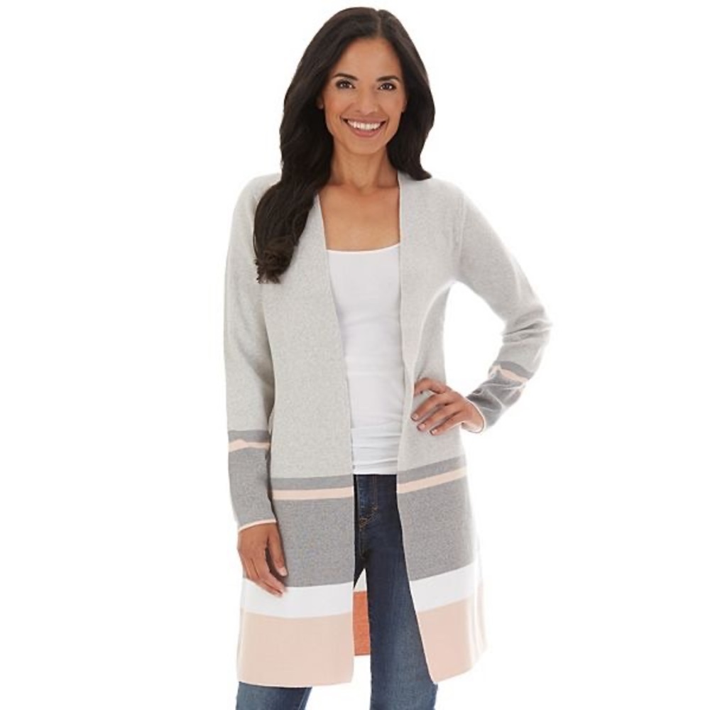 Apt 9 Open Front Long Cardigan